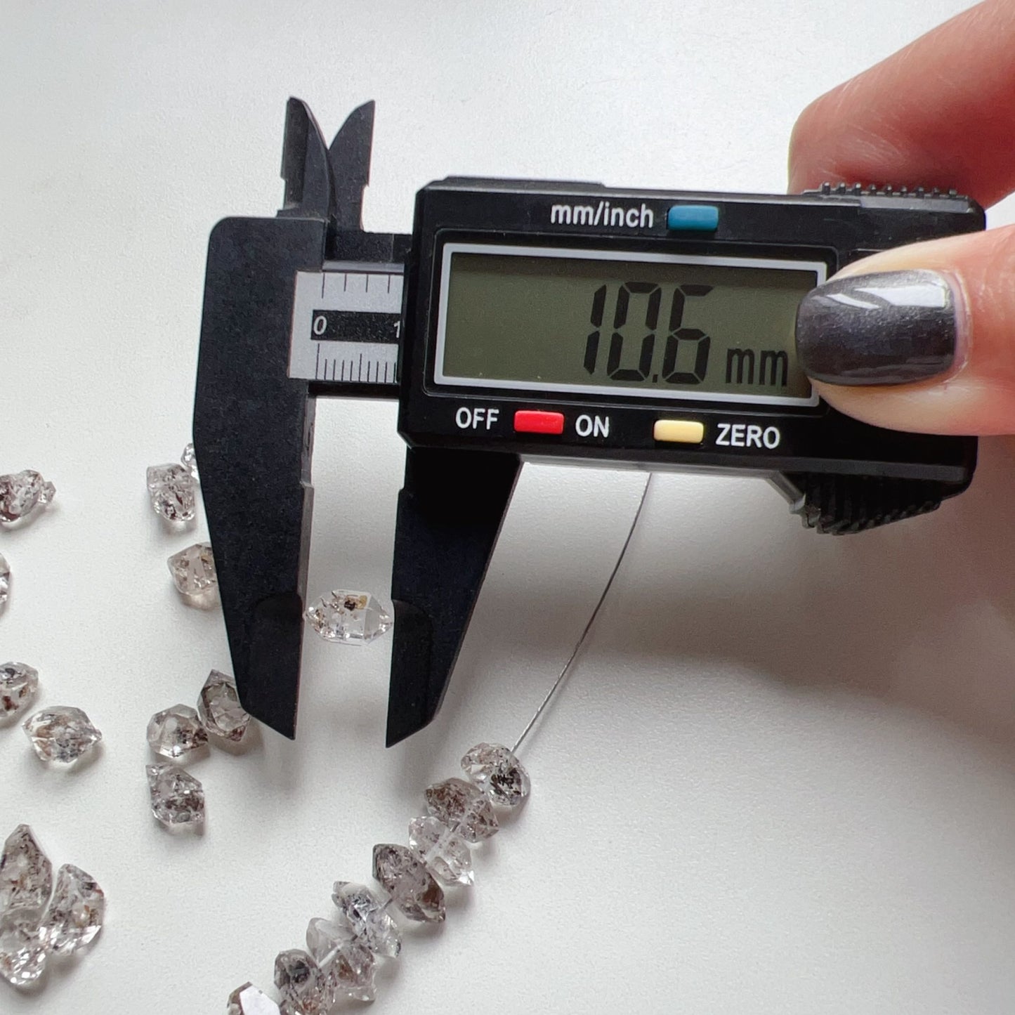Premium Herkimer Diamond Beads With Natural Oil-Included – Raw Crystal Beads For Diy Jewelry Making