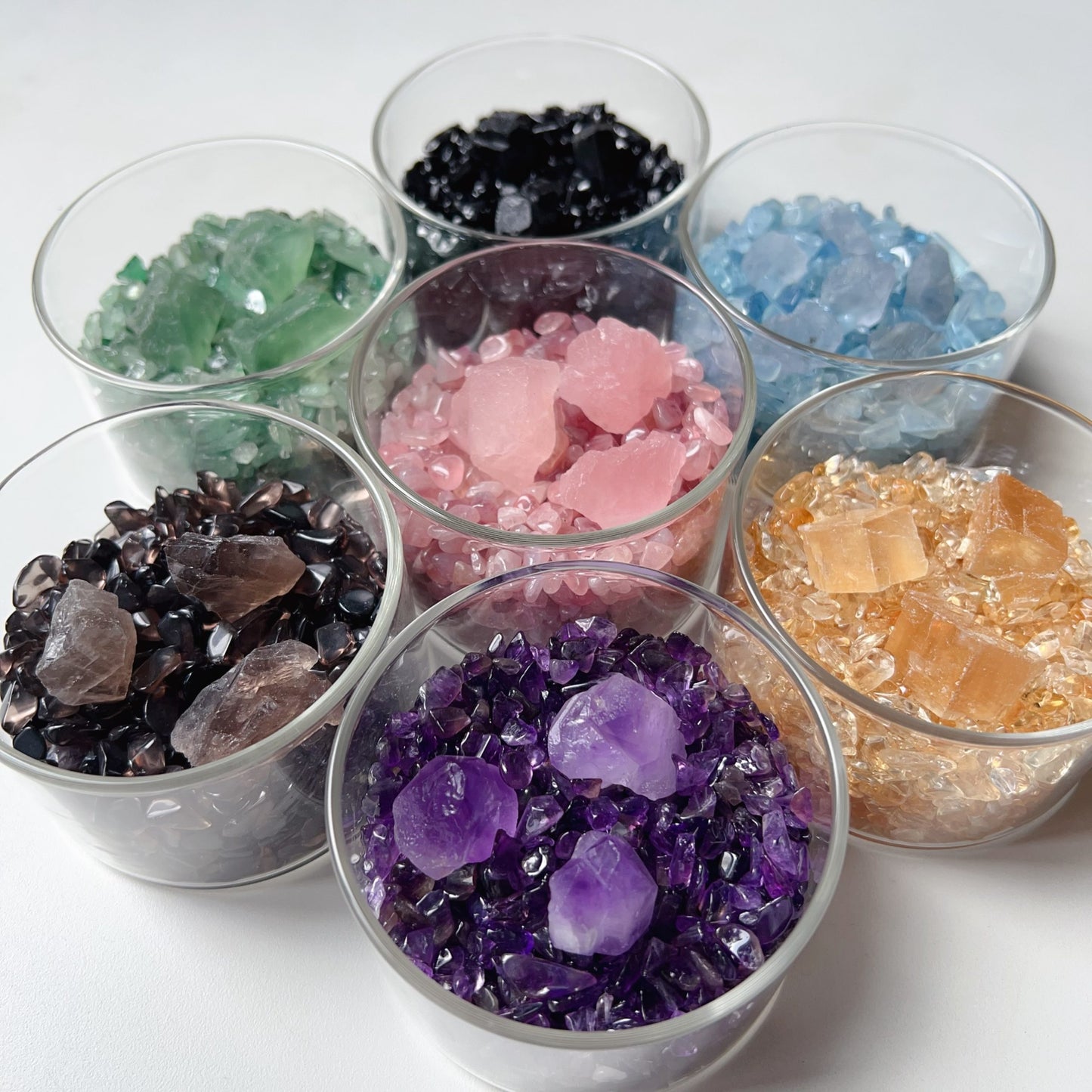 Healing Crystal Chip Cup With Raw Stones – Aromatherapy Diffuser, Spiritual Decor For Energy Balance And Space Purification