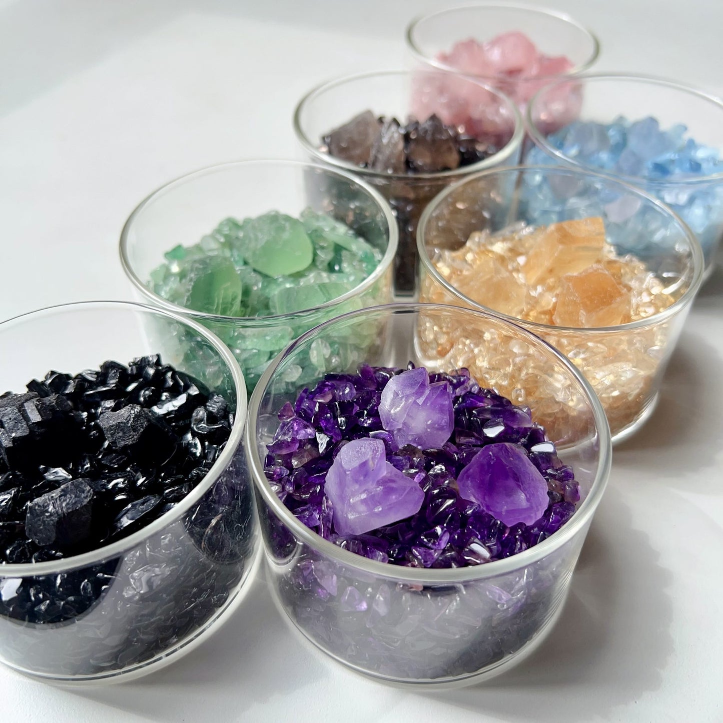 Healing Crystal Chip Cup With Raw Stones – Aromatherapy Diffuser, Spiritual Decor For Energy Balance And Space Purification