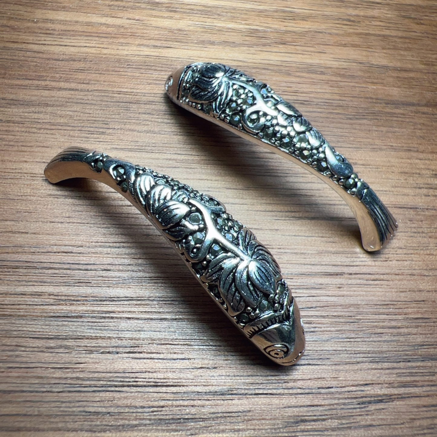 925 Sterling Silver Lotus Fish Charm With Sparkling Marcasite – Unique Diy Jewelry Craft Supply For Handmade Accessories