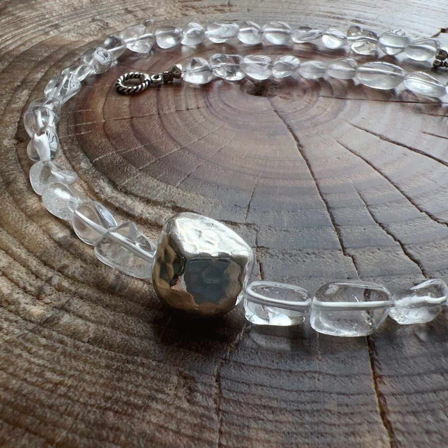 Custom Clear Quartz Necklace | Handcrafted With 925 Silver – Energy Cleanse & Chic Daily Style (Unisex)