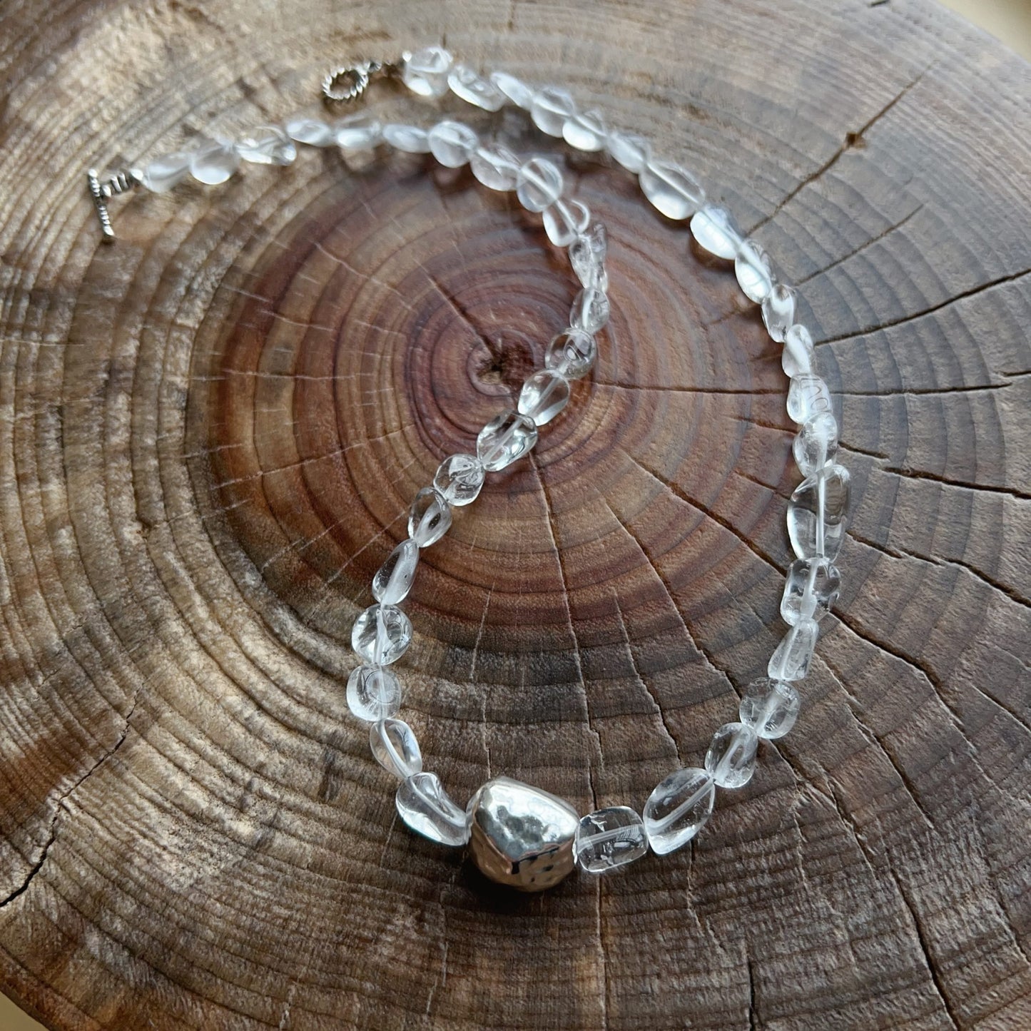 Custom Clear Quartz Necklace | Handcrafted With 925 Silver – Energy Cleanse & Chic Daily Style (Unisex)