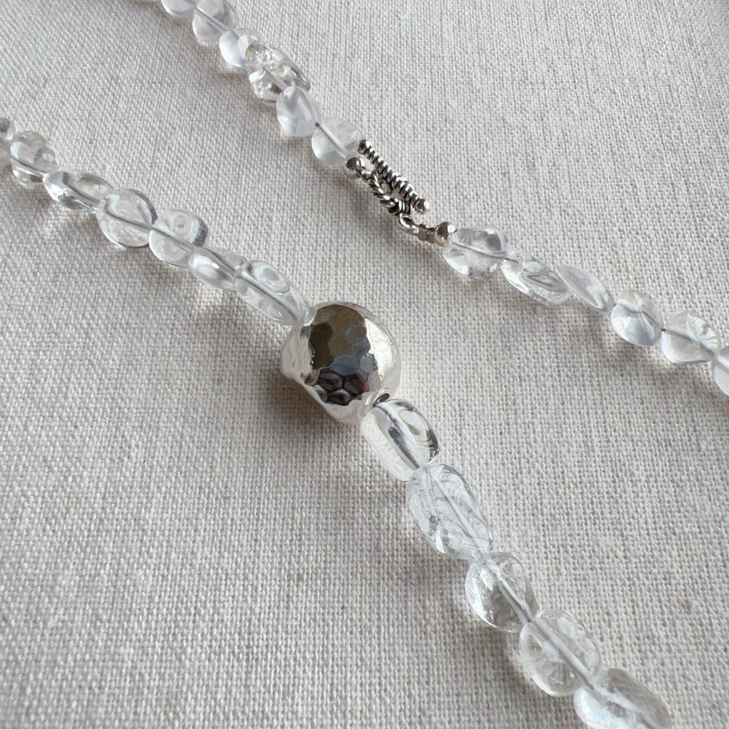 Custom Clear Quartz Necklace | Handcrafted With 925 Silver – Energy Cleanse & Chic Daily Style (Unisex)