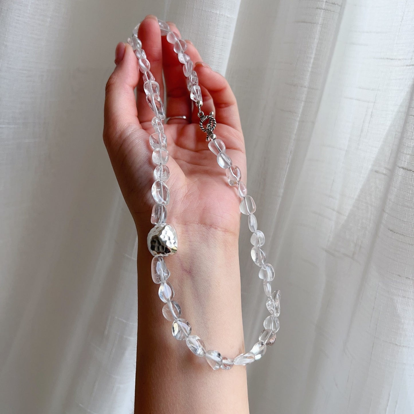 Custom Clear Quartz Necklace | Handcrafted With 925 Silver – Energy Cleanse & Chic Daily Style (Unisex)