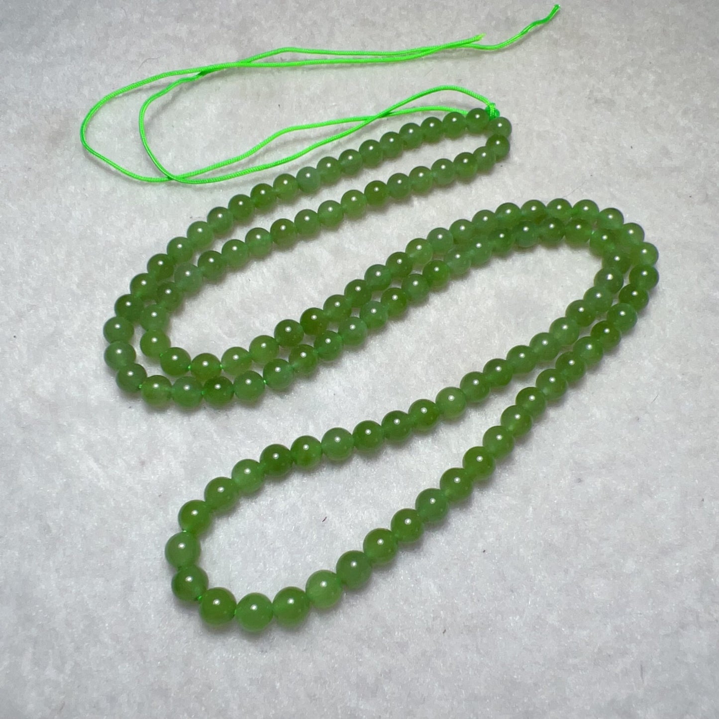 Premium 5Mm Green Nephrite Jade 108 Beads Strand – Ideal For Diy Jewelry Making And Craft Projects