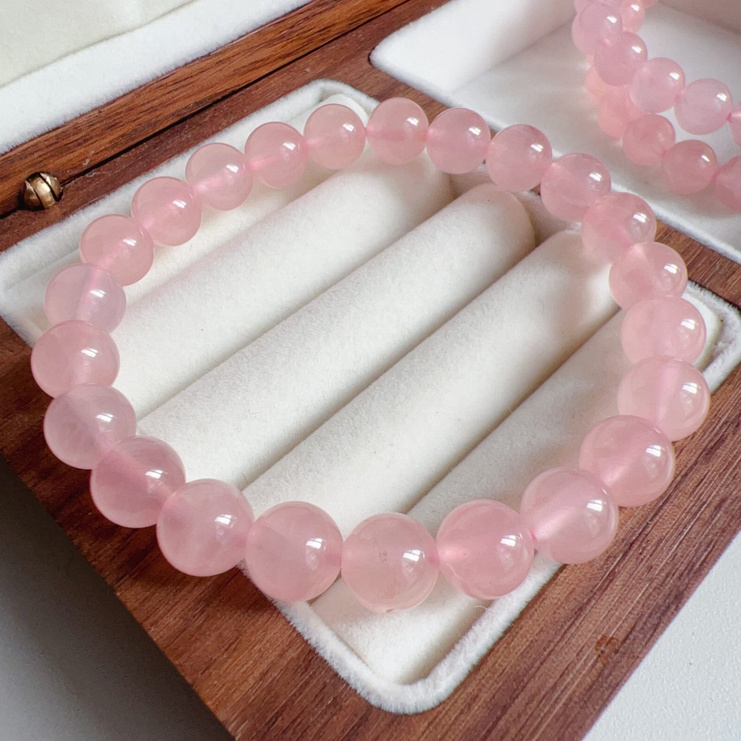 8Mm Natural Rose Quartz Bracelet | Heart Chakra Healing Stone For Love, Relationships, And Emotional Balance