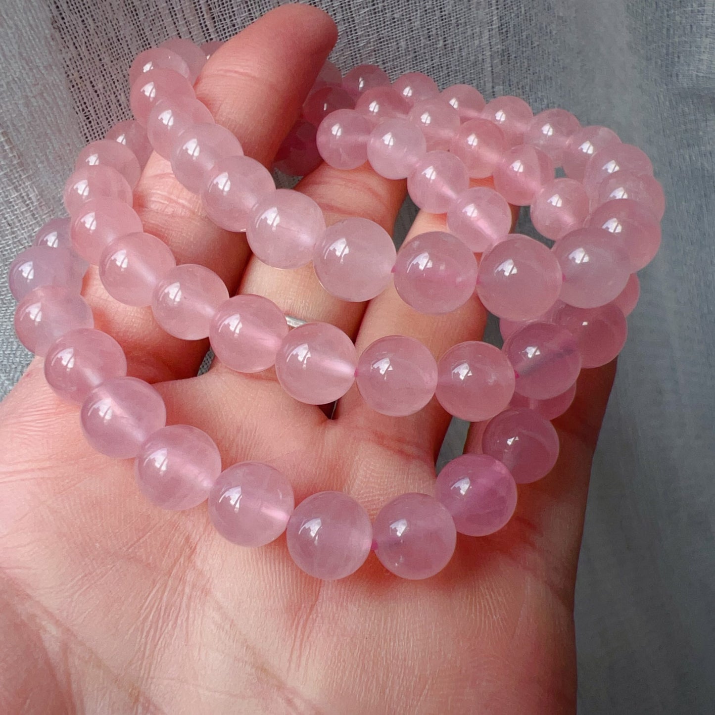 8Mm Natural Rose Quartz Bracelet | Heart Chakra Healing Stone For Love, Relationships, And Emotional Balance