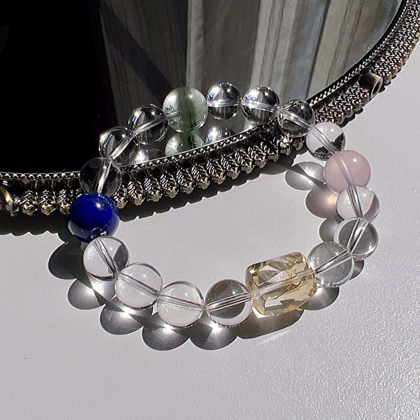 Luminessence Mirror | Five Elements Crystal Healing Bracelet For Inner Clarity & Energy Balance