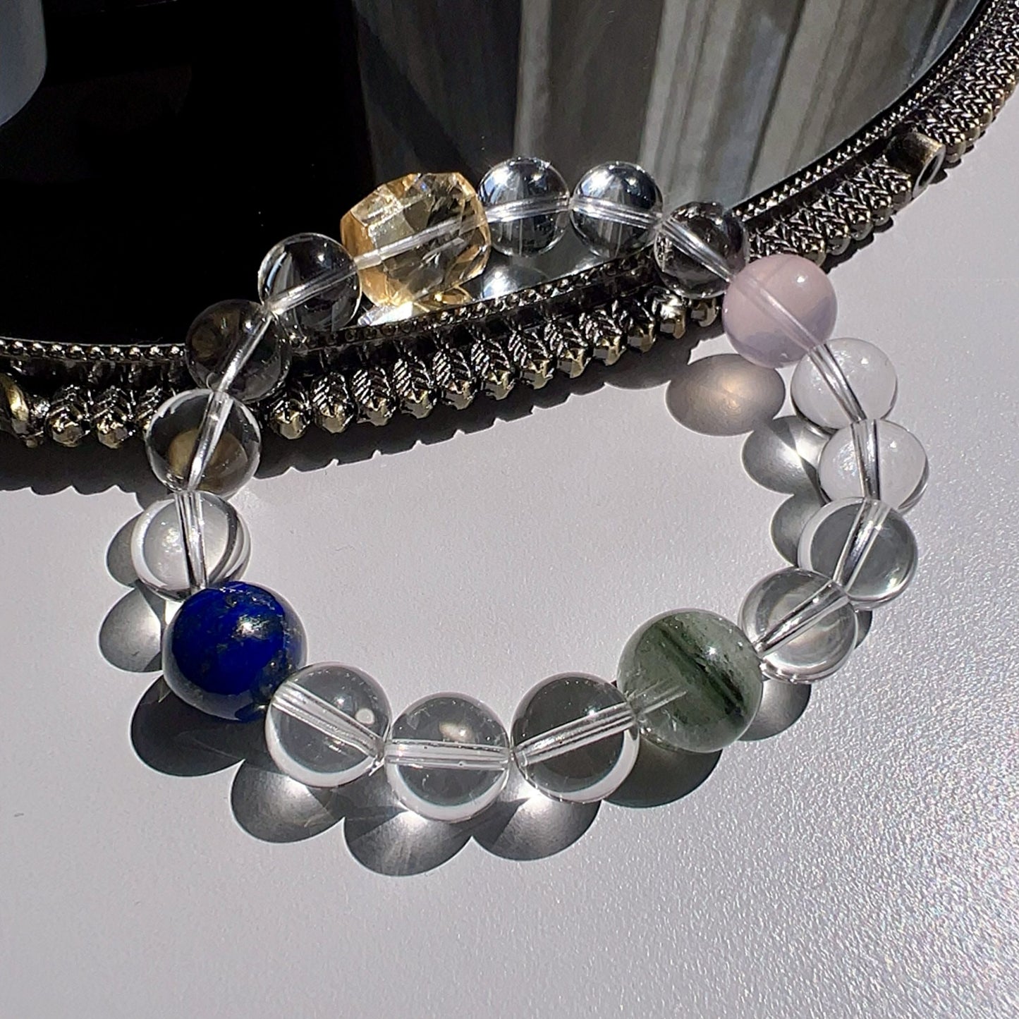 Luminessence Mirror | Five Elements Crystal Healing Bracelet For Inner Clarity & Energy Balance