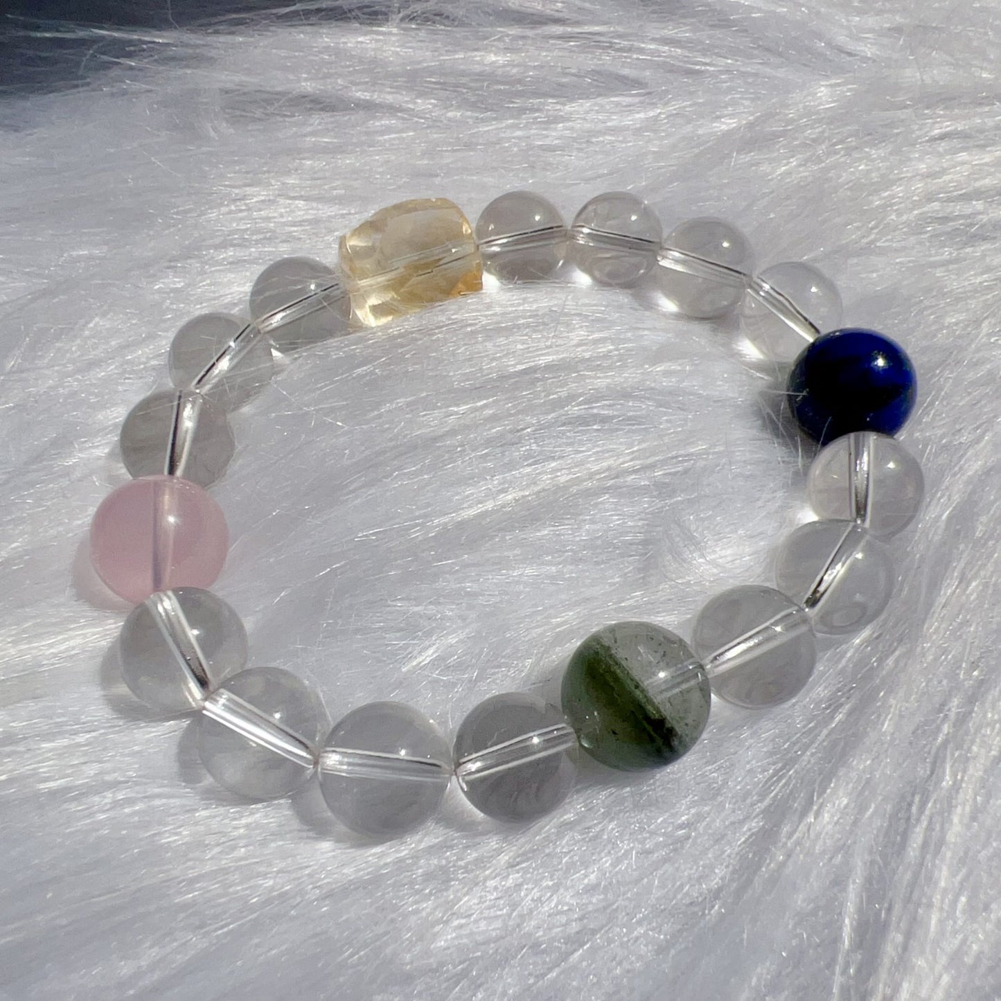 Luminessence Mirror | Five Elements Crystal Healing Bracelet For Inner Clarity & Energy Balance