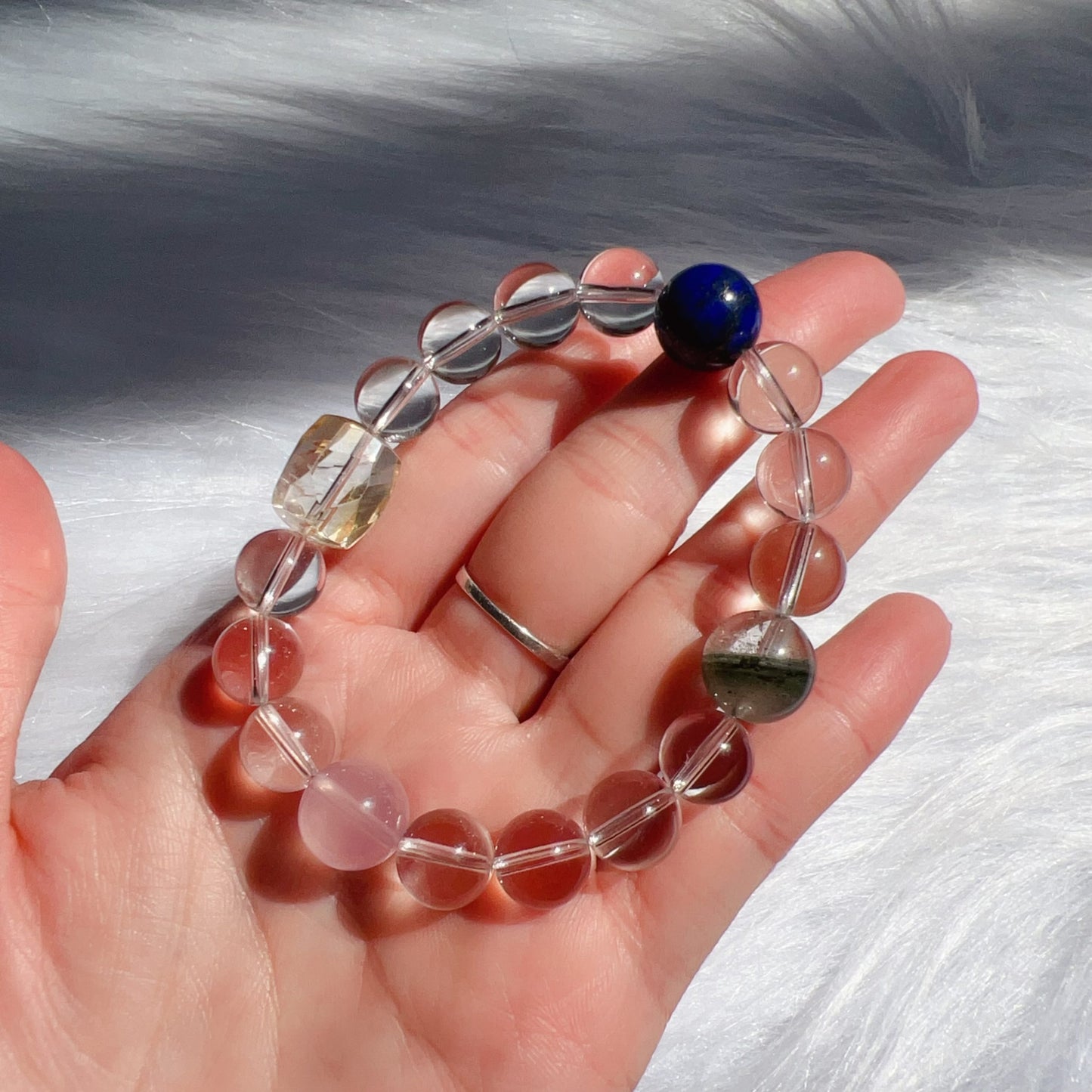 Luminessence Mirror | Five Elements Crystal Healing Bracelet For Inner Clarity & Energy Balance
