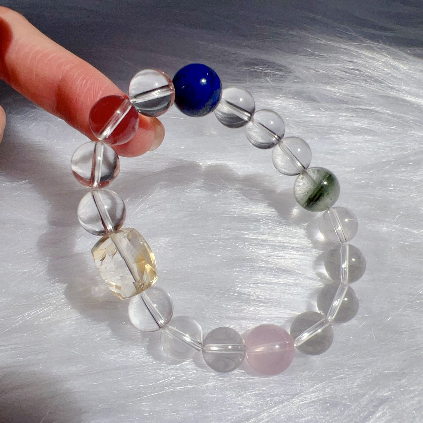 Luminessence Mirror | Five Elements Crystal Healing Bracelet For Inner Clarity & Energy Balance