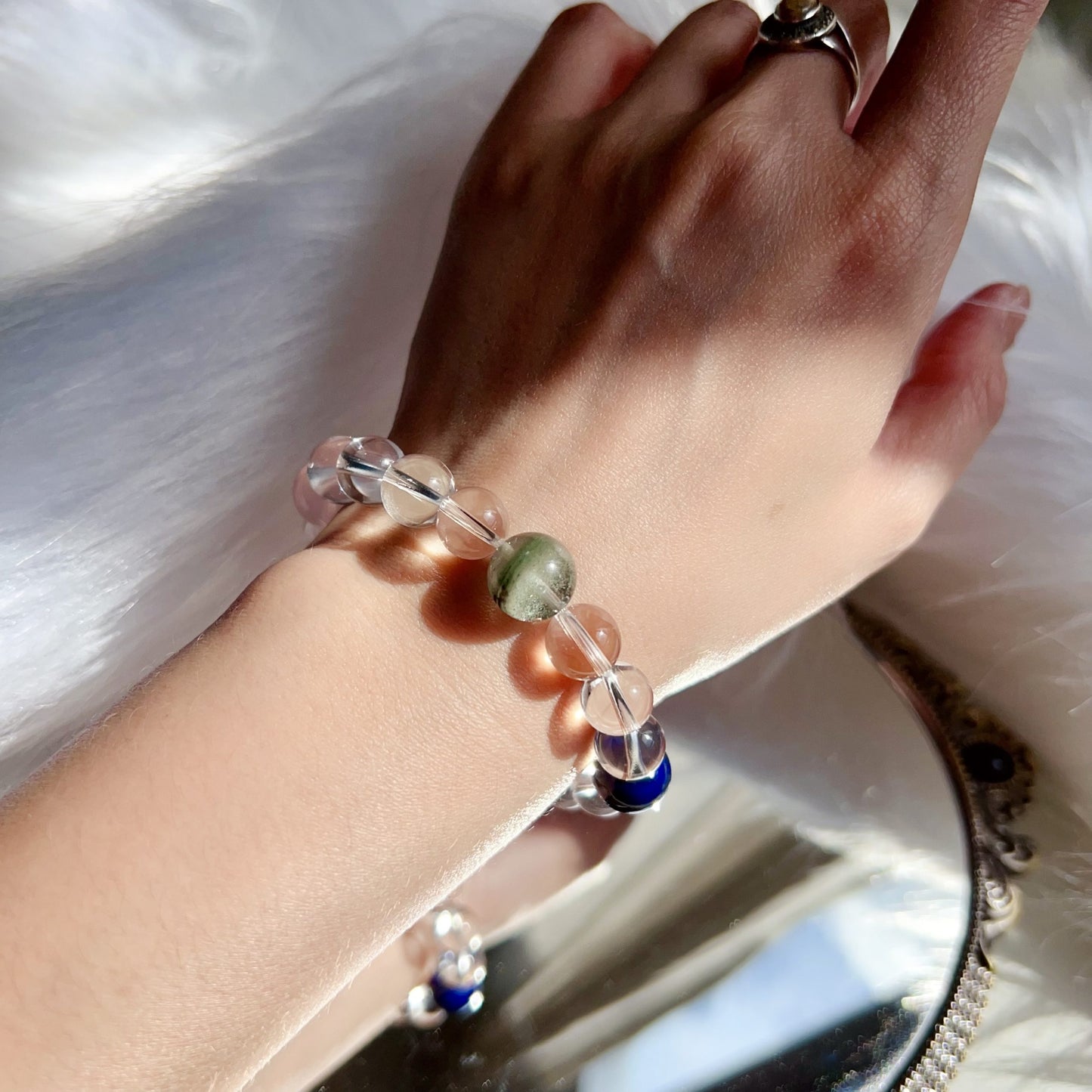 Luminessence Mirror | Five Elements Crystal Healing Bracelet For Inner Clarity & Energy Balance