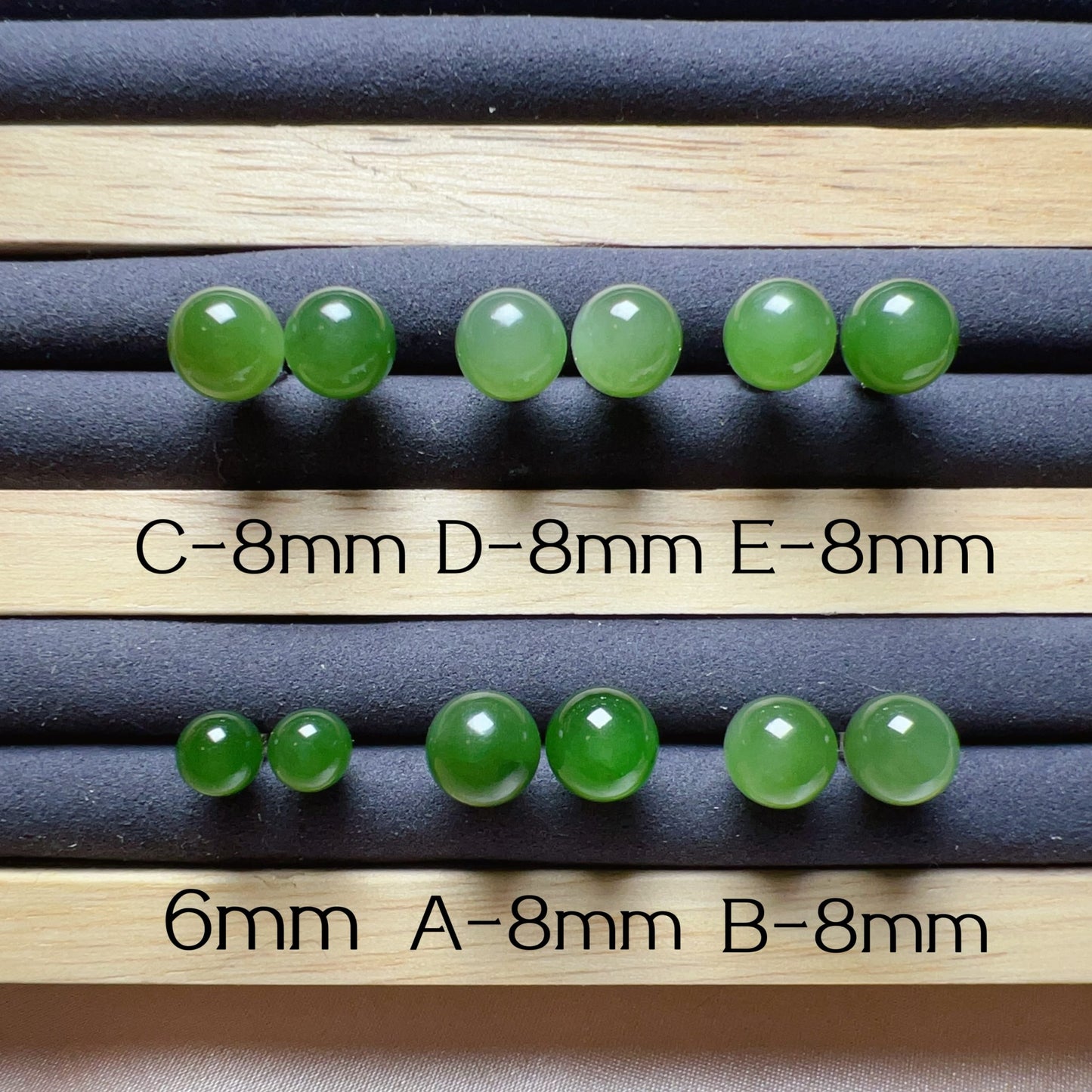 Genuine Nephrite Jade Stud Earrings | Handmade With 18K White Gold Plated 925 Sterling Silver | Elegant Jewelry For Everyday Wear