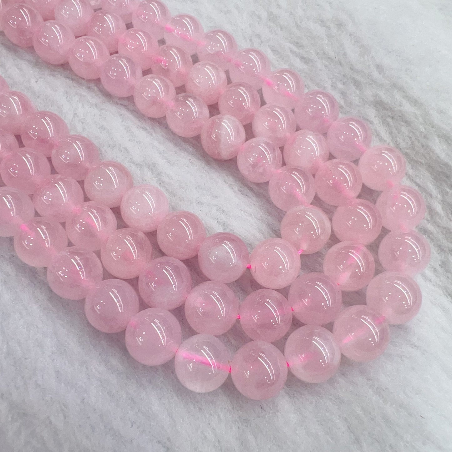 8Mm Natural Rose Quartz Bead Strands From Madagascar | Diy Jewelry Project – Perfect For Bracelets, Necklaces And Crafts