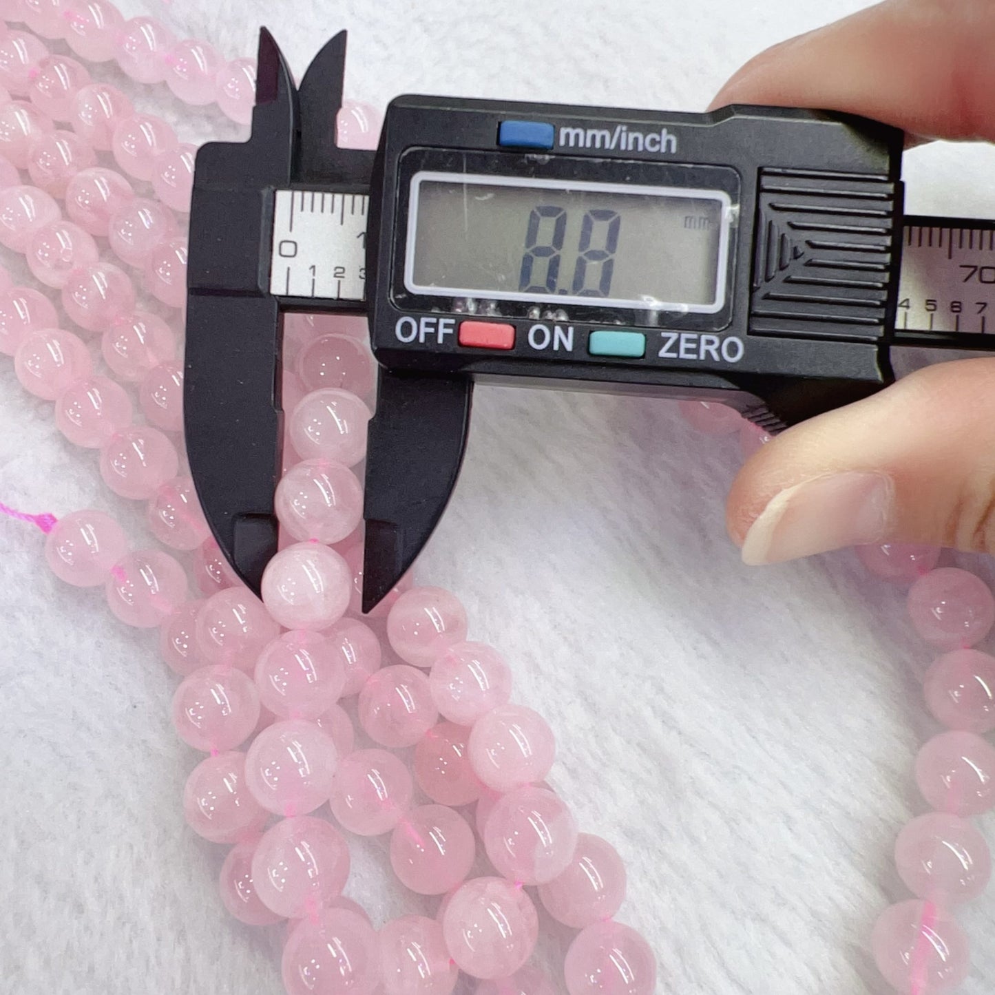 8Mm Natural Rose Quartz Bead Strands From Madagascar | Diy Jewelry Project – Perfect For Bracelets, Necklaces And Crafts