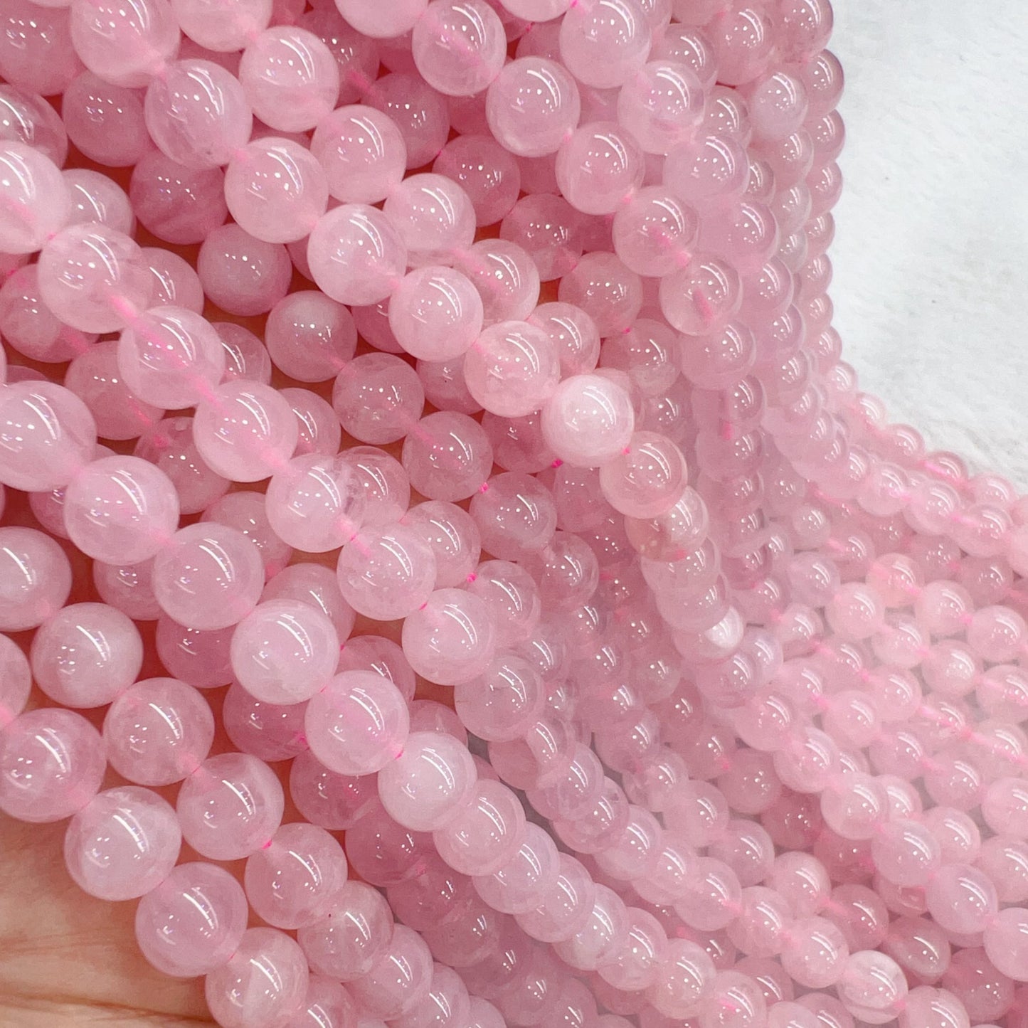 10Mm Natural Rose Quartz Bead Strands From Madagascar | Diy Jewelry Project – Perfect For Bracelets, Necklaces And Crafts