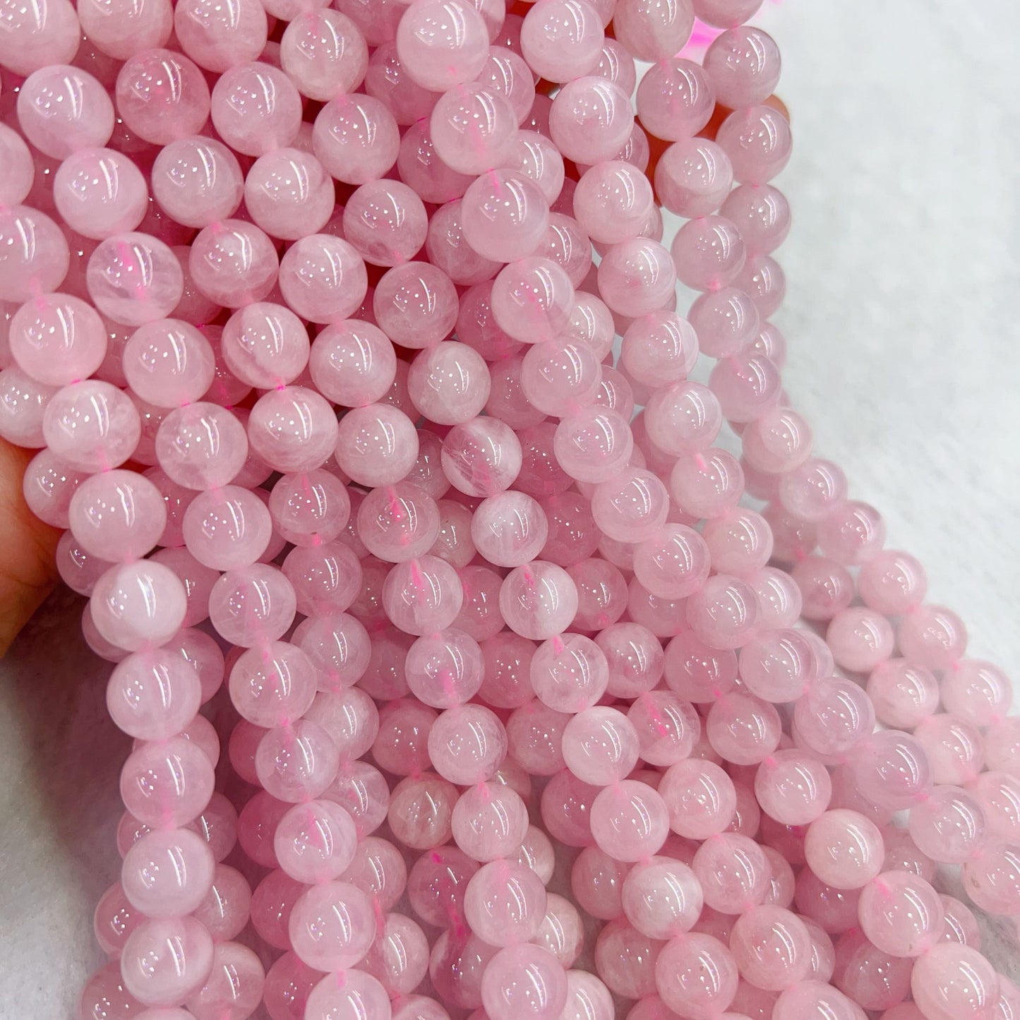 10Mm Natural Rose Quartz Bead Strands From Madagascar | Diy Jewelry Project – Perfect For Bracelets, Necklaces And Crafts