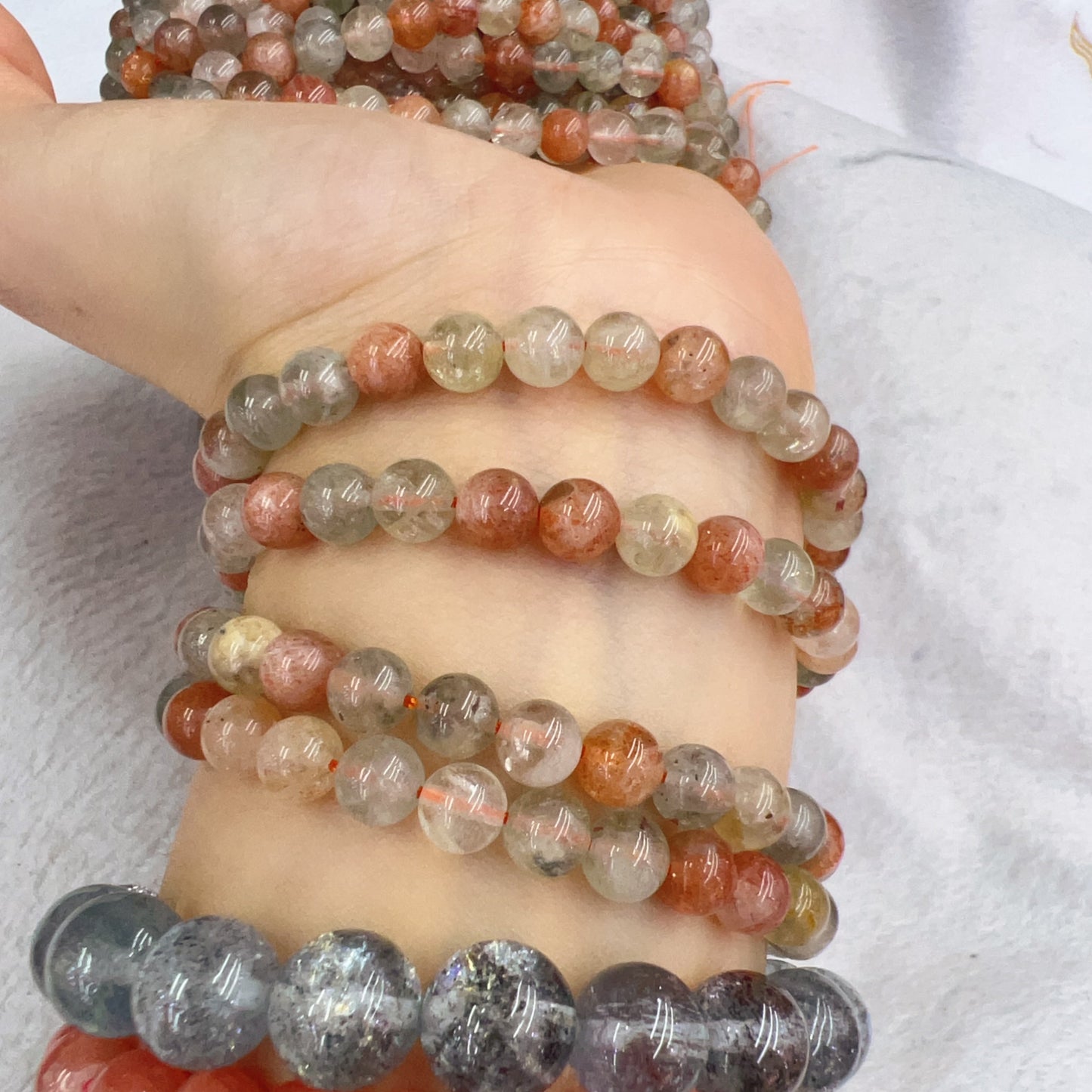 6Mm – 8Mm Natural Arusha Round Bead Strands For Diy Jewelry Project