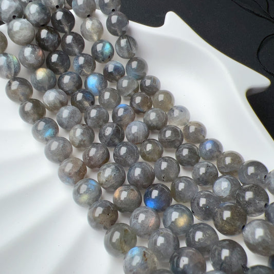 8Mm Natural Assorted Flash Labradorite Round Bead Strands For Diy Jewelry Project