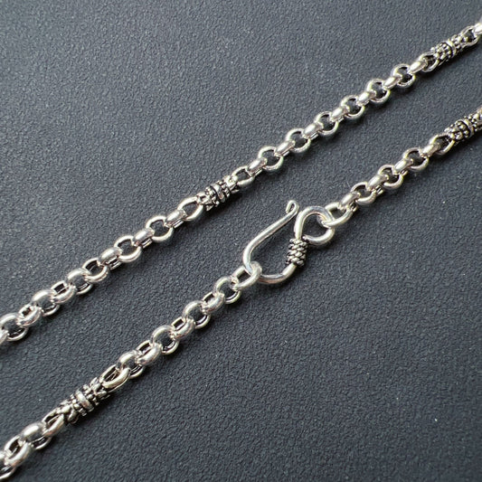 Men’S Women’S Fashion Jewelry – 925 Sterling Silver Necklace 17.3G