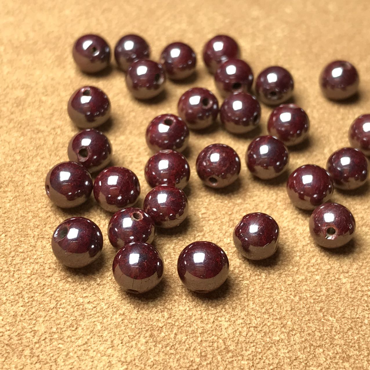 6Mm Genuine Cinnabar Round Beads For Diy Jewelry Making Projects