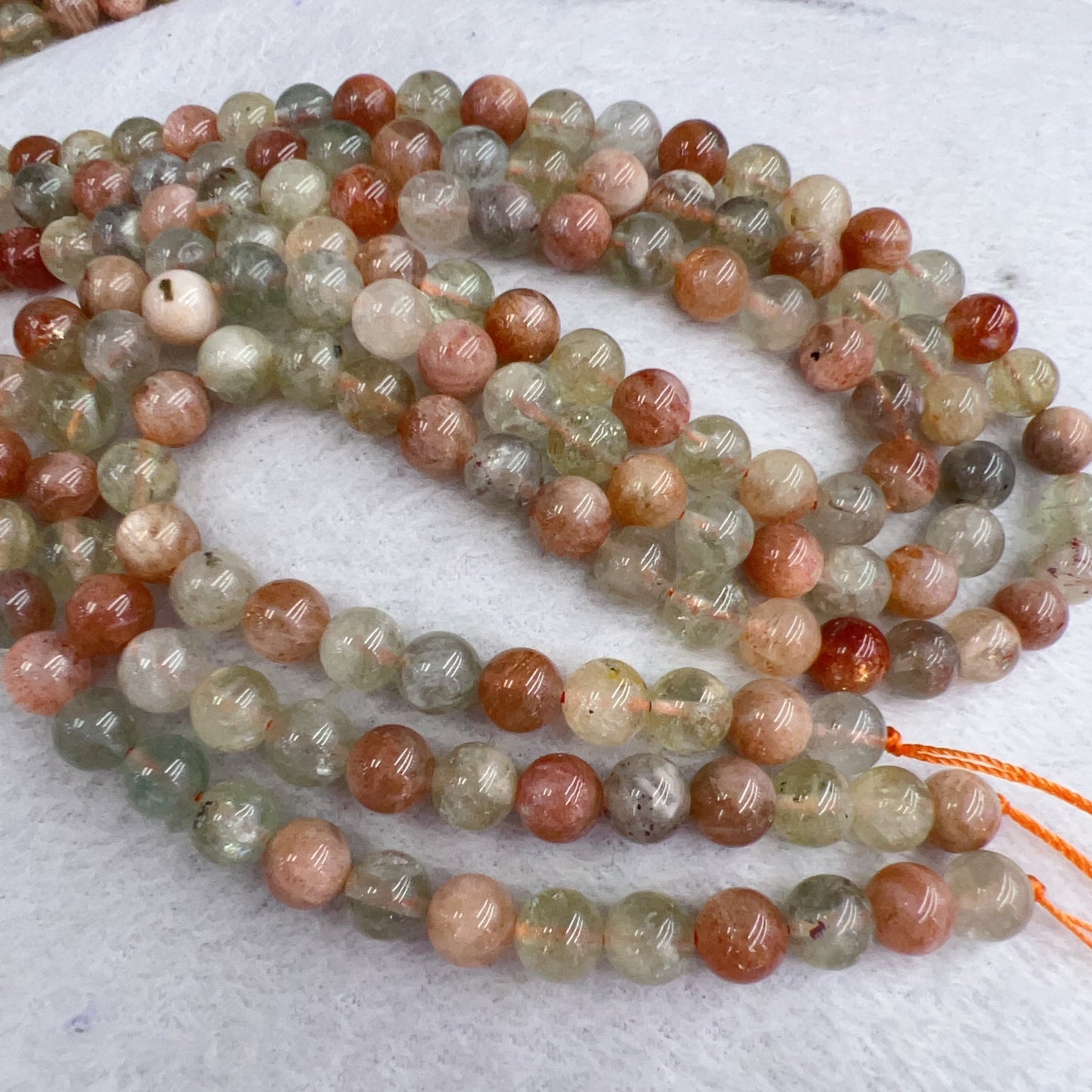6Mm – 8Mm Natural Arusha Round Bead Strands For Diy Jewelry Project
