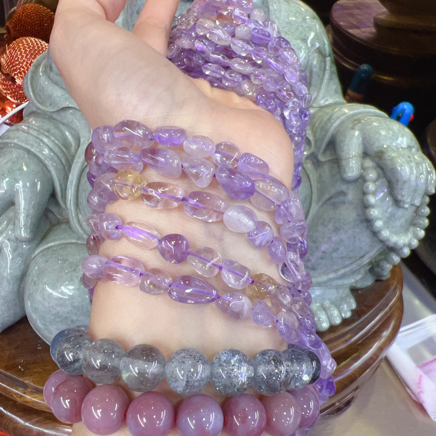 7X9Mm Natural Ametrine Free-Formed Bead Strands Diy Jewelry Project Supply