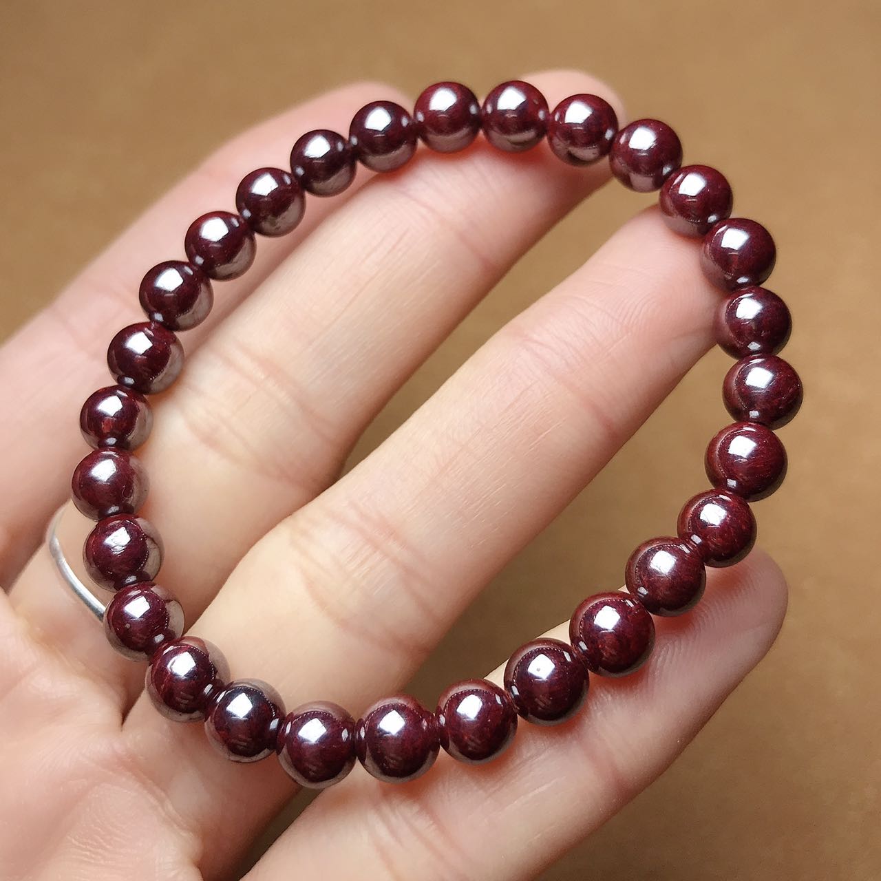 6Mm Genuine Cinnabar Round Beads For Diy Jewelry Making Projects
