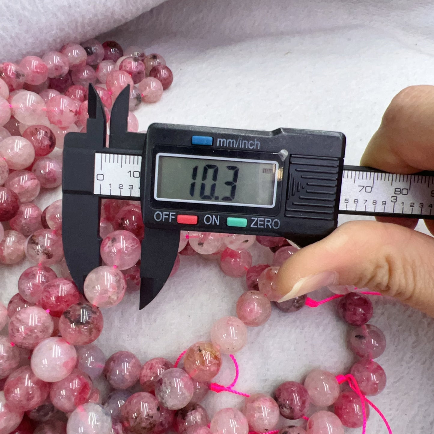 Best Quality In Strands 6Mm 8Mm 10Mm Natural Flower Rhodonite Round Bead For Diy Jewelry Project