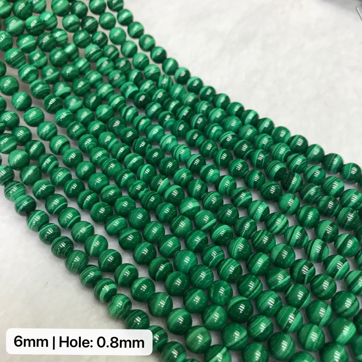 4-10Mm Top Quality Natural Malachite Bead Strands Diy Jewelry Supply