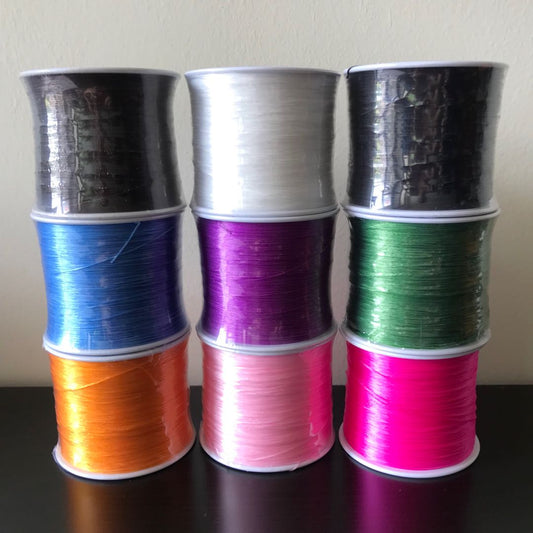 Elastic Cord 0.8Mm Flat – 500 Meter Roll For Jewelry Making, Bracelets, Beading, Crafts – Stretchy String (Multiple Colors)