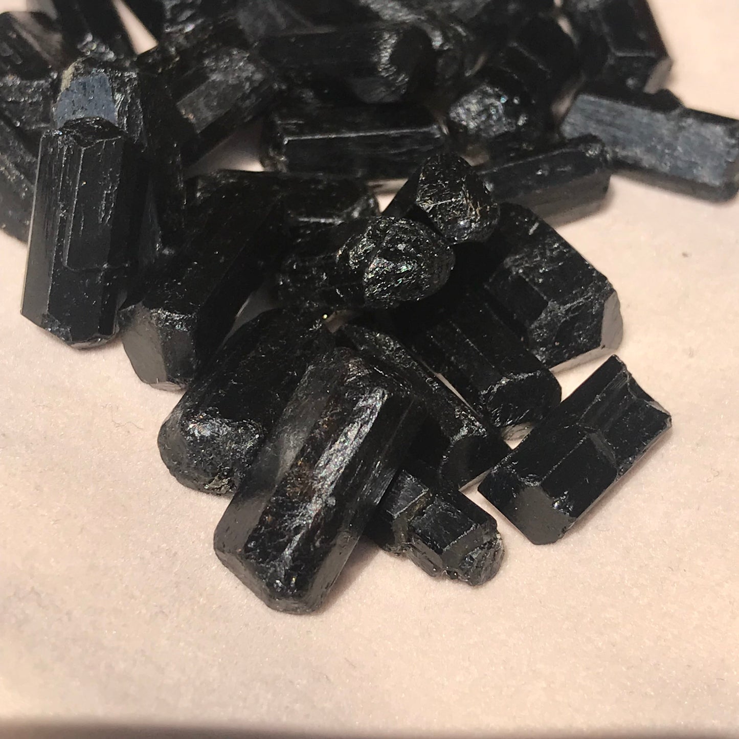 Set Of 5 Top Grade Black Tourmaline Pocket Raw Stone | Reiki Healing Protection Crystals | 1St Root Chakra Remove Negativity