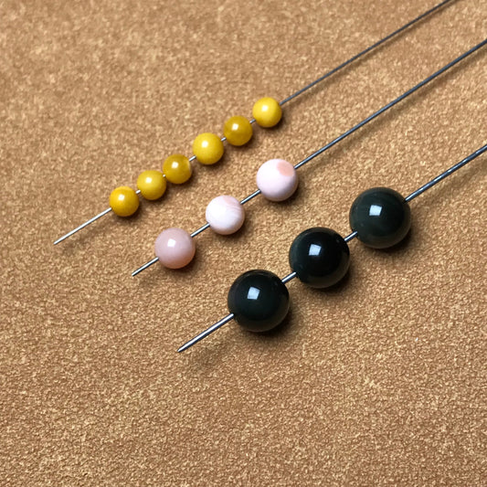Beaded Needles With Hocks One Set Of 0.4Mm 0.6Mm 0.8Mm Diy Jewelry Tool