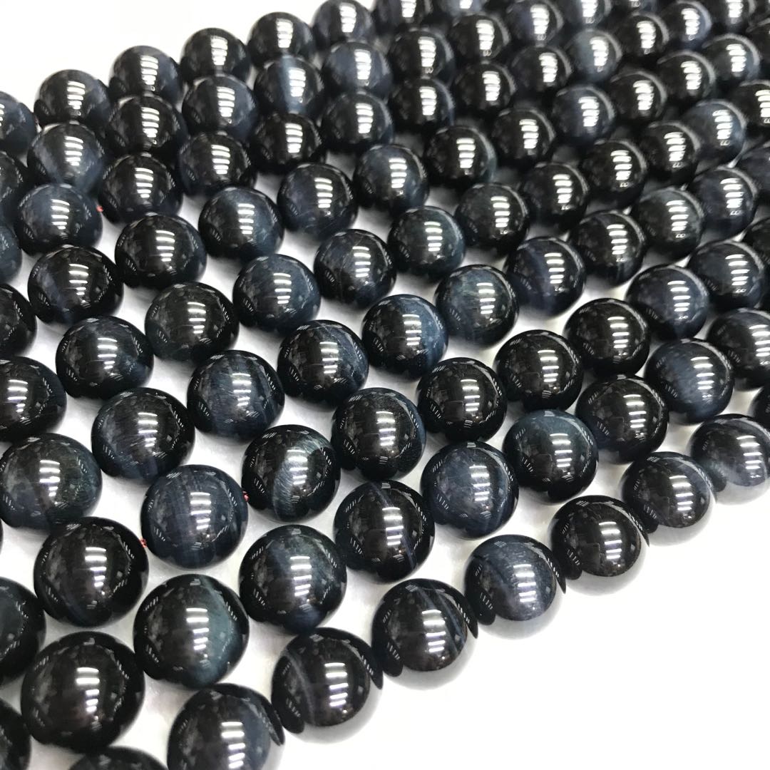 Natural Blue Tiger Eye Beads 6-12Mm | Top Grade Round Gemstone Strand | Diy Jewelry Making Supplies