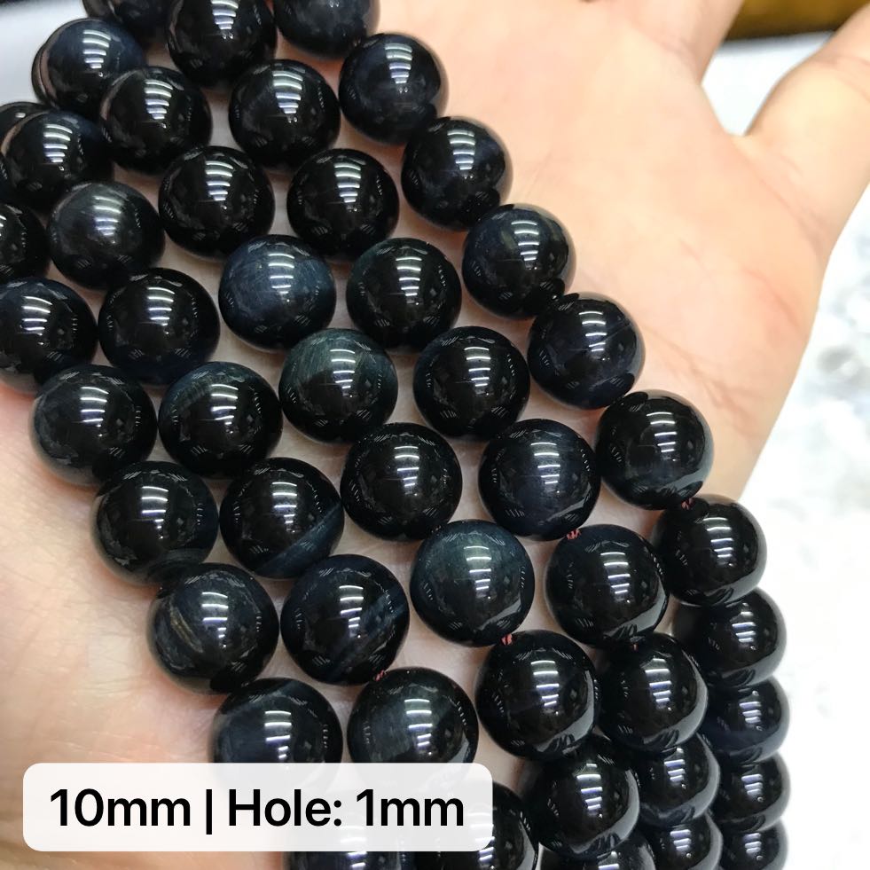 Natural Blue Tiger Eye Beads 6-12Mm | Top Grade Round Gemstone Strand | Diy Jewelry Making Supplies