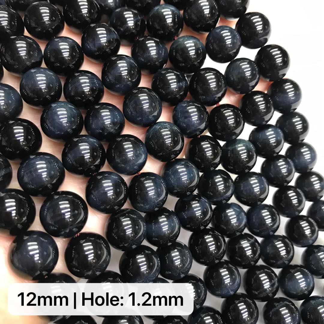 Natural Blue Tiger Eye Beads 6-12Mm | Top Grade Round Gemstone Strand | Diy Jewelry Making Supplies