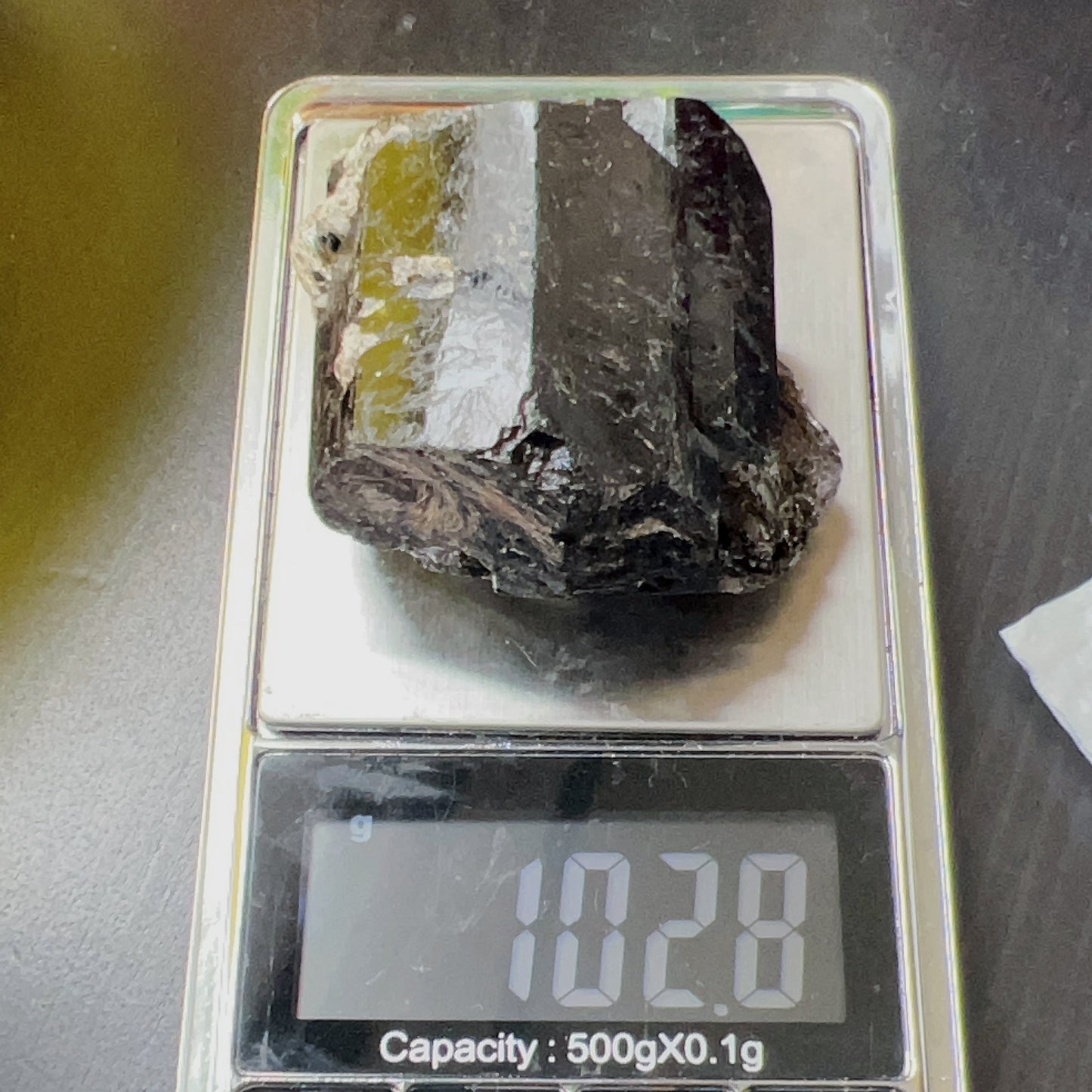Top Grade Black Tourmaline Twins Raw Stone Perfect Formation 102.8G | Reiki Healing Protection Crystals