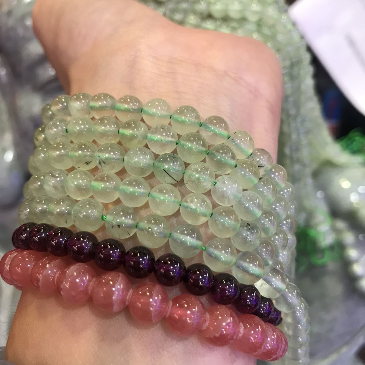 6Mm Natural Prehnite Round Bead Strands For Diy Jewelry Project