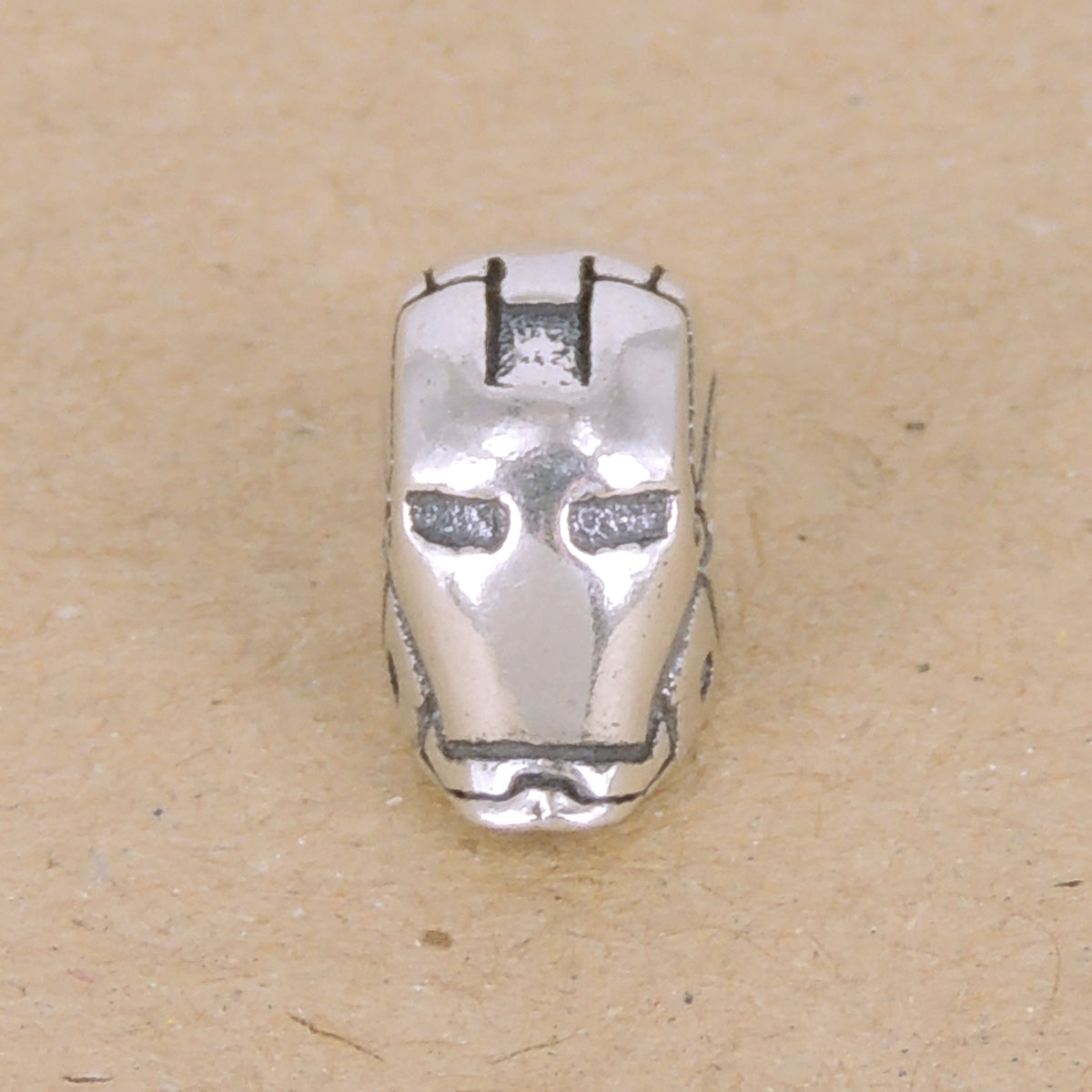 925 Sterling Silver Iron Man Bead Charm | Unique Superhero Diy Jewelry Craft Finding