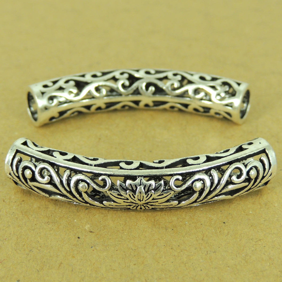 925 Sterling Silver Lotus Charm | Diy Jewelry Making Supply | Spiritual Protection Talisman For Handmade Jewelry