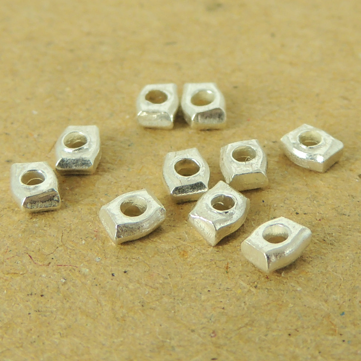 30 Pcs 925 Sterling Silver Nugget Beads – Premium Diy Jewelry Making Supply