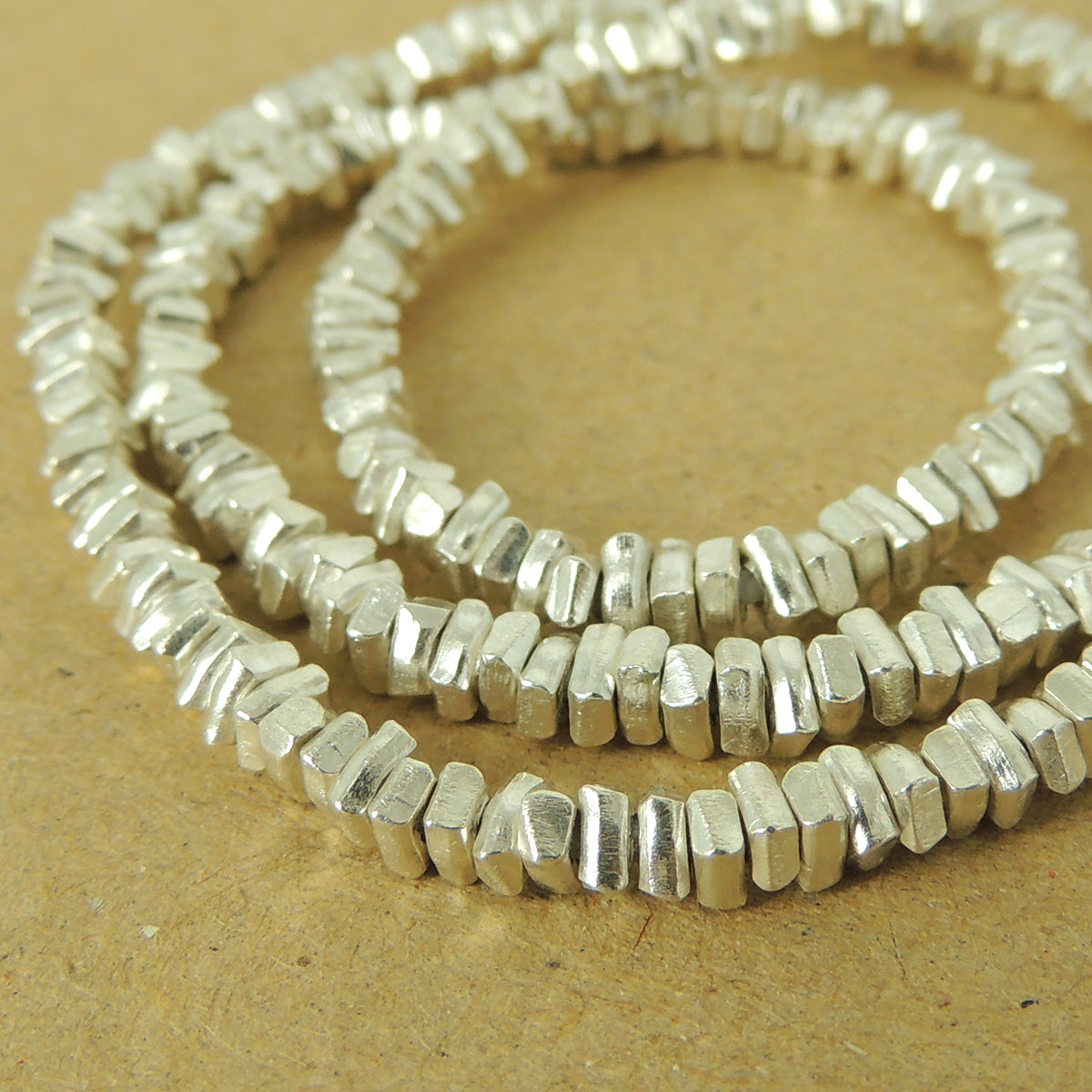 30 Pcs 925 Sterling Silver Nugget Beads – Premium Diy Jewelry Making Supply