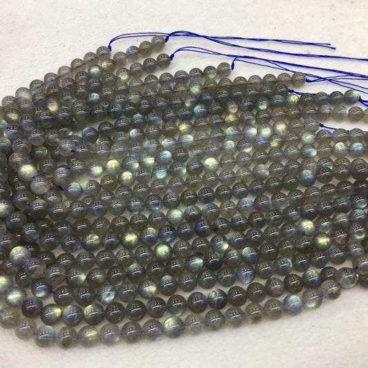 8Mm Natural Strong Flash Labradorite Round Bead Strands For Diy Jewelry Project
