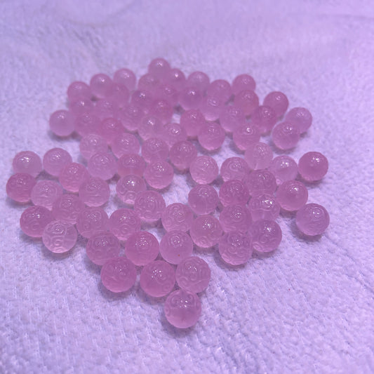 Beautiful Jewelry Accessory – High-Quality Rose Quartz Huiwen Symbol Bead Charms For Diy Jewelry Project