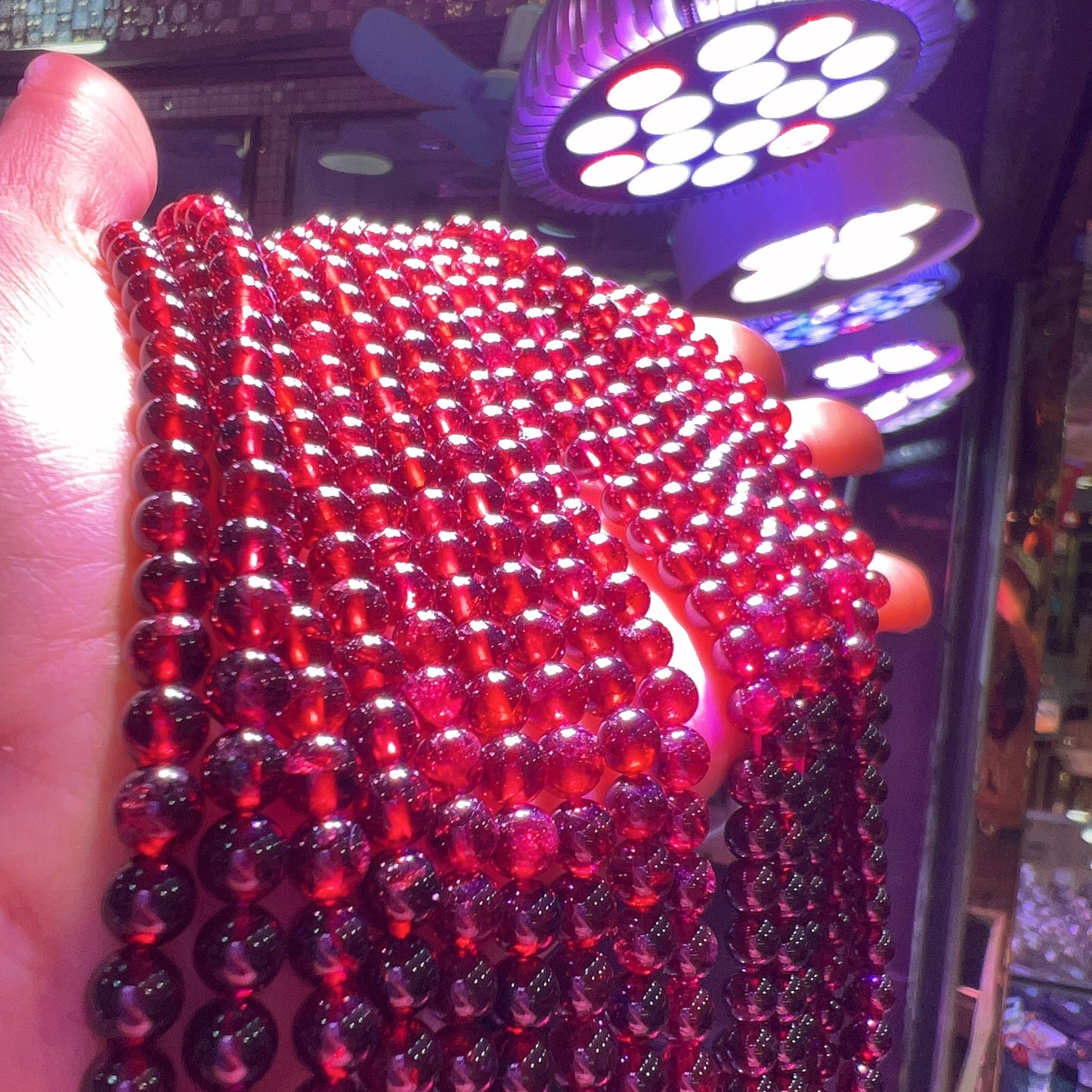 5 – 5.5Mm Natural Almandine Red Garnet Round Bead Strands For Diy Jewelry Project