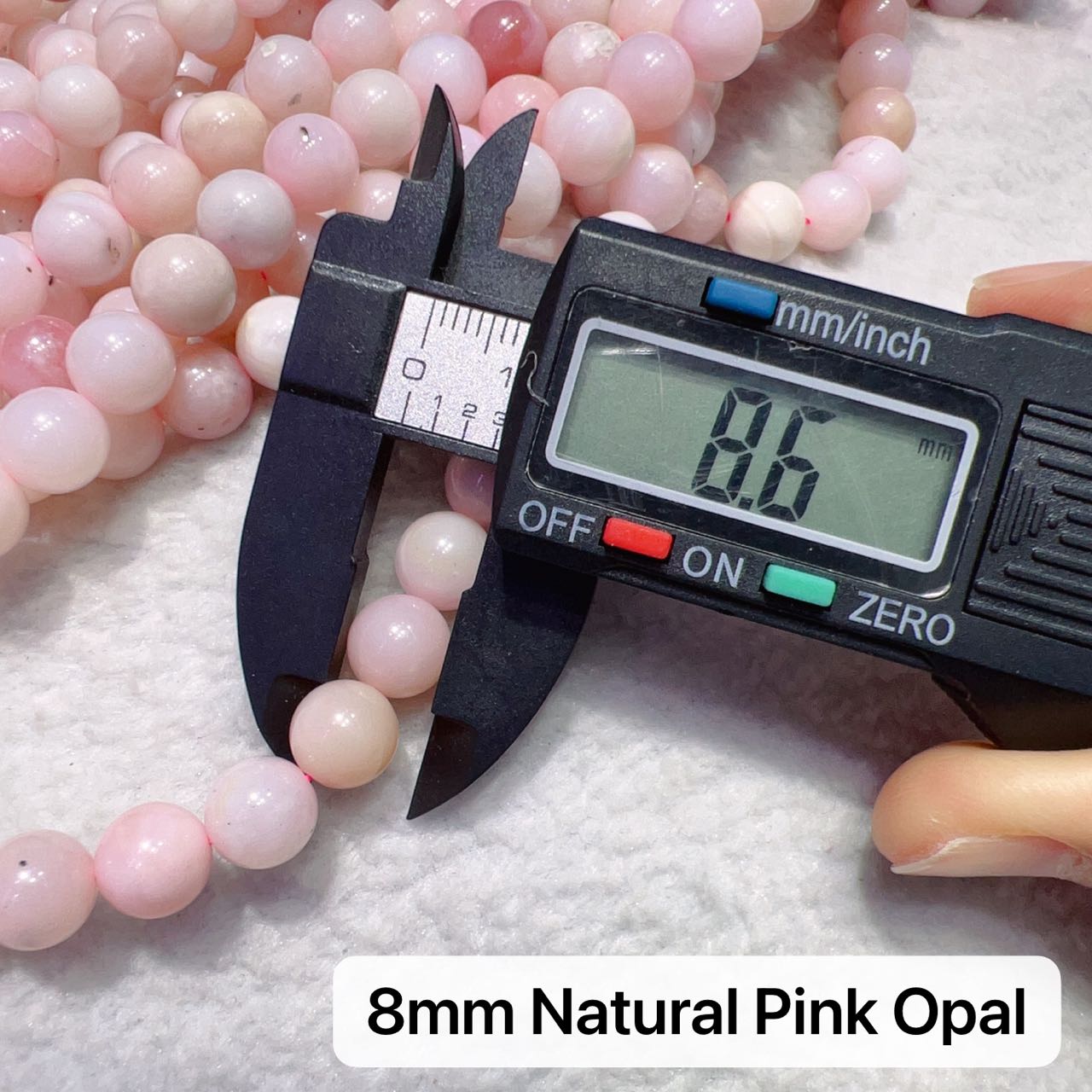 6Mm – 8Mm Natural Pink Opal Round Bead Strands For Diy Jewelry Project