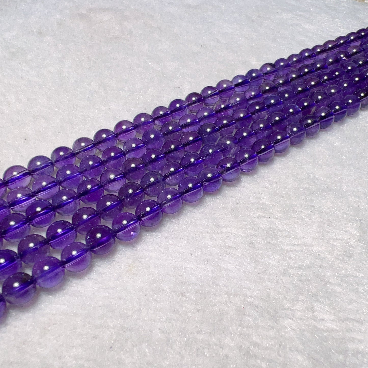 Nice Color – 6Mm Natural Amethyst Round Bead Strands Diy Jewelry Project