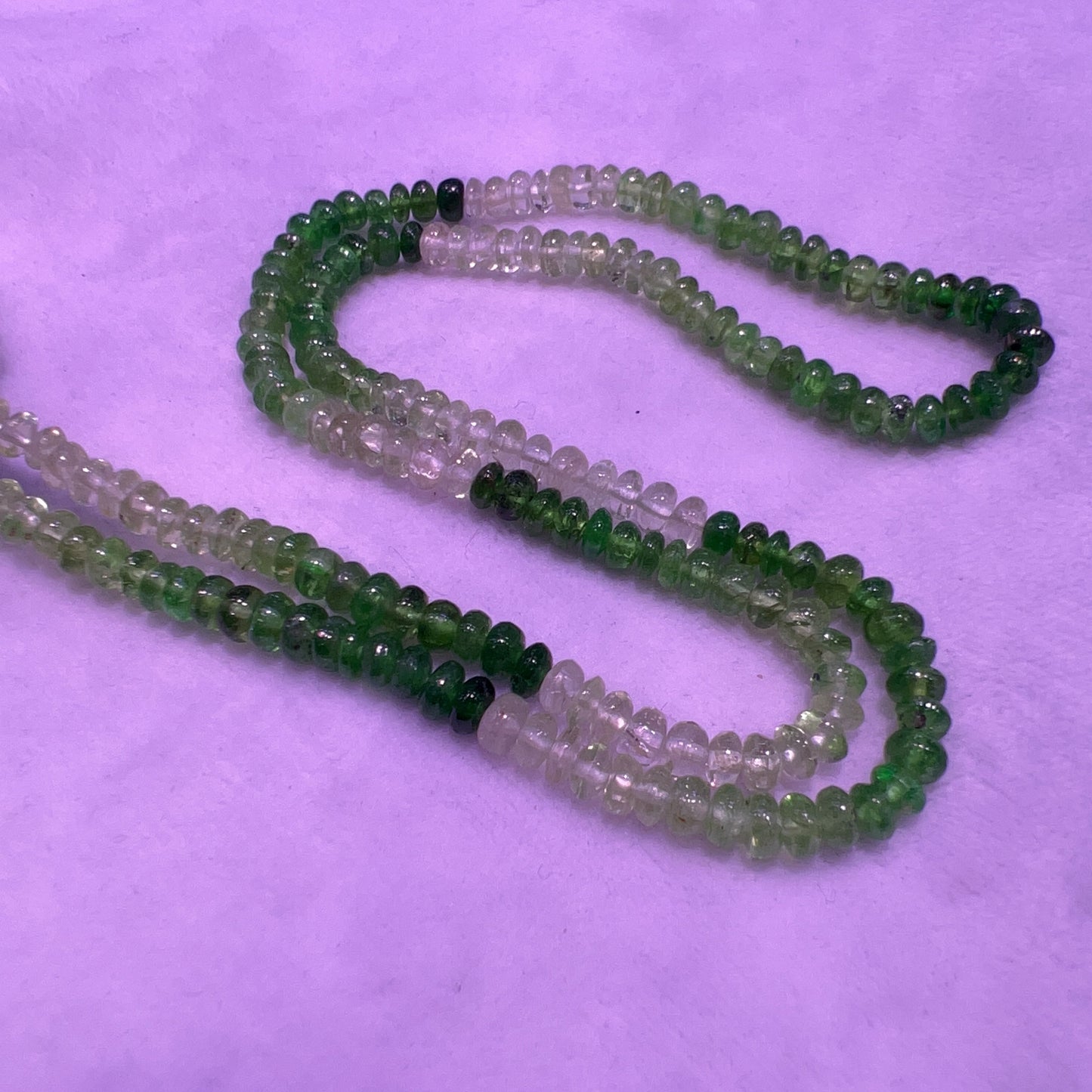3.5Mm Natural High-Quality Tsavorite Rondelle Bead Strands For Diy Jewelry Projects
