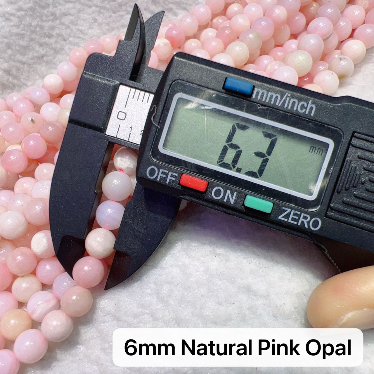 6Mm – 8Mm Natural Pink Opal Round Bead Strands For Diy Jewelry Project